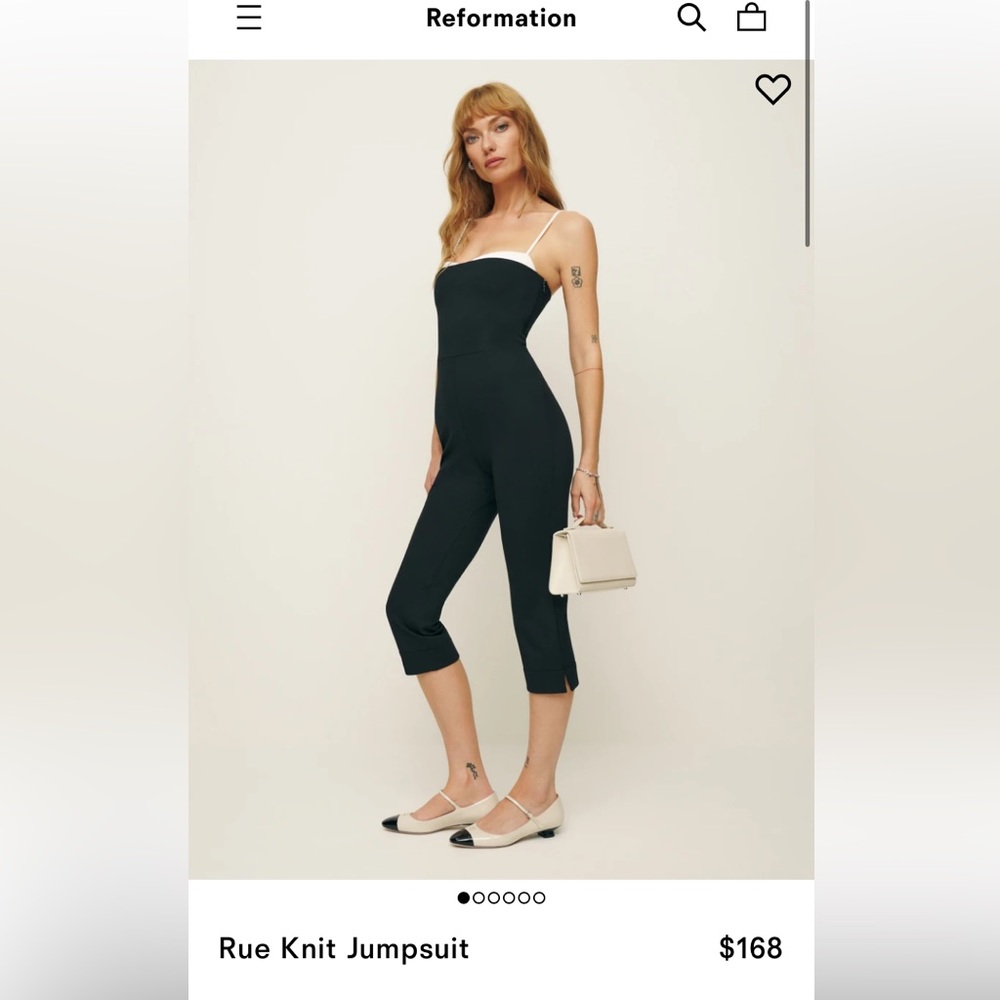 Reformation rue knit jumpsuit